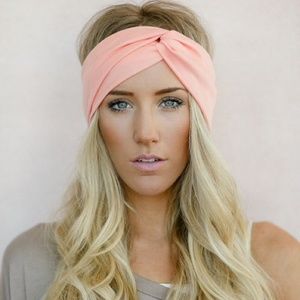 Three bird nest perfect turban headband soft pink